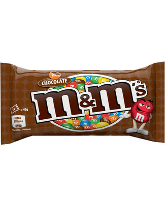 M&M's CHOCO SINGLE 45GR (24stuks)