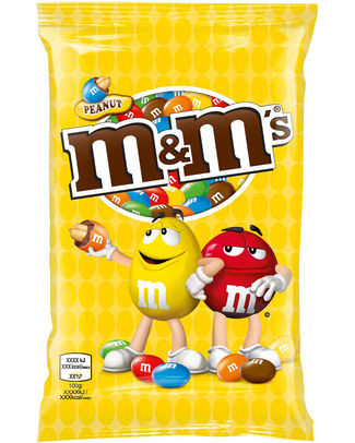 M&M'S PEANUT BAG 90 GR (16stuks)