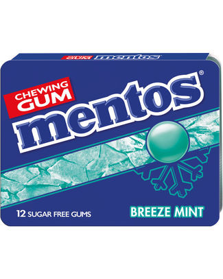 MENTOS GUM BREEZE MINT BLISTER (12st)