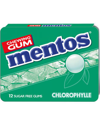 MENTOS GUM BREEZE CHLOROPHYLLE BLISTER (12ST)