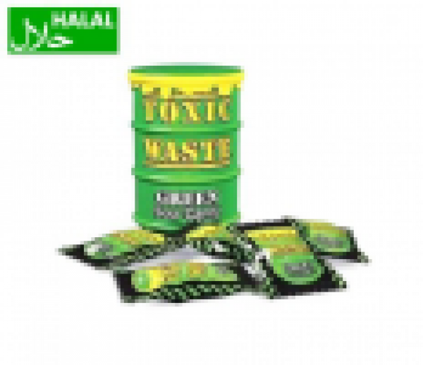 Toxic waste green sour candy drum 42 g (HALAL)