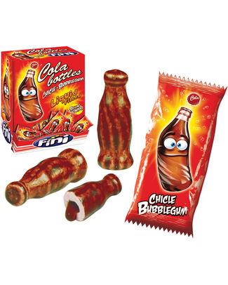 Fini Boom cola fles 5gr/display 200 stuks/1kg