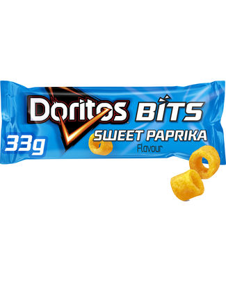 Doritos bits zero sweet paprika chips 33 gr, 30 stuks