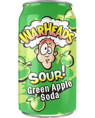 Warheads groene appel sour soda