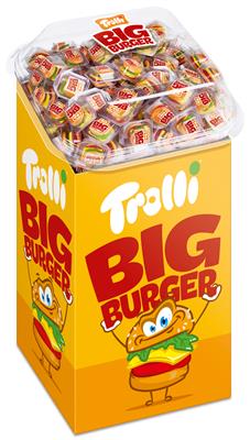 Trolli burger 50 gr, 180 stuks