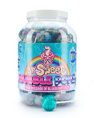 Dr sweet bubble popz cherry (70 stuks)