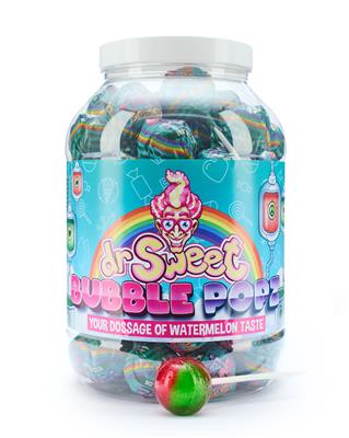 Dr sweet bubble popz watermelon (70stuks)