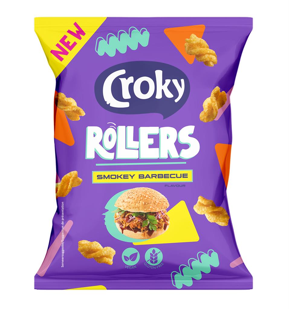 Croky smokey rollers barbeque 20x25 gr