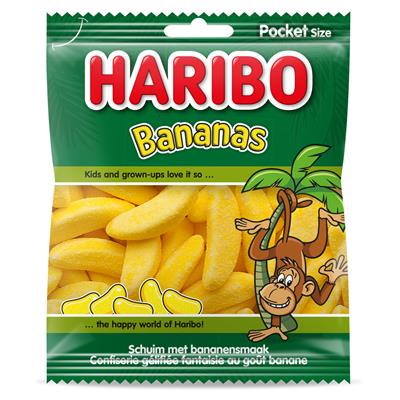 Haribo bananen 28x 70 gr