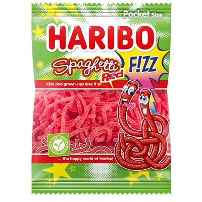 Haribo spaghetti red fizz 28x 70 gr