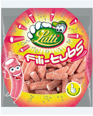 Lutti fili tubs aardbei 80g (12st)