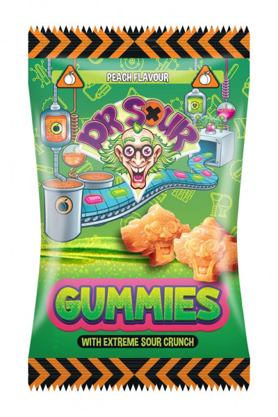 Dr  Sour Gummies perziken 200 gr (12st)