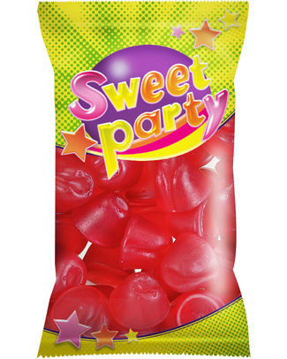 Sweet Party poepkes (kersen) 100gr( 16st)