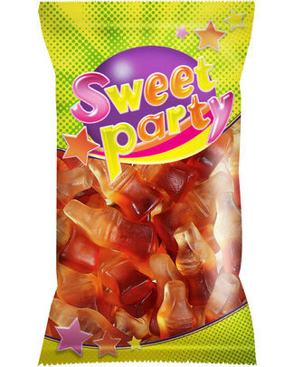 Sweet Party cola flesjes 100gr (16st)