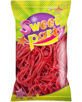 Sweet Party aardbei kabels 40gr (16st)