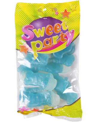 SWEET PARTY GEOLIED BLAUWE SMURF 80GR (16stuks)