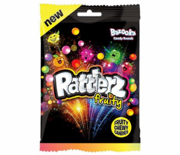 Bazooka Rattlerz Fruity 120 g (12st)