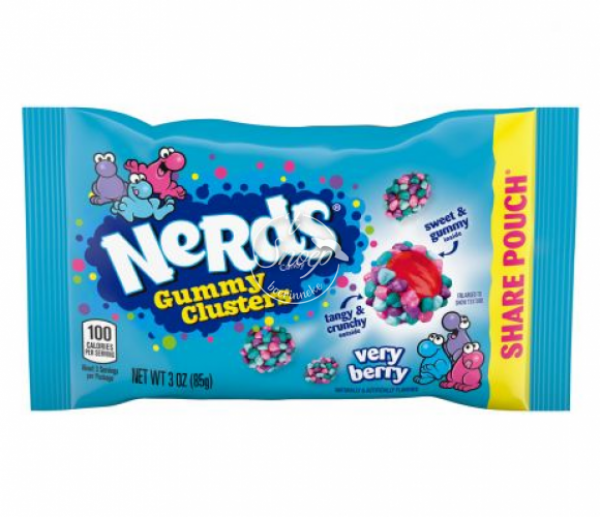 Nerds Gummy Clusters Very Berry 85 gr (12st)