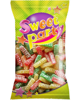 Sweet party zure sticks  (80gr) 16st