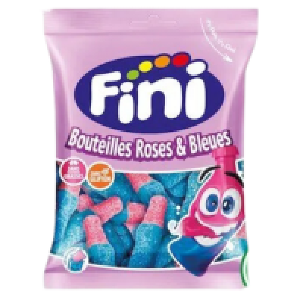 Fini roze en blauwe flesjes 12x75gr